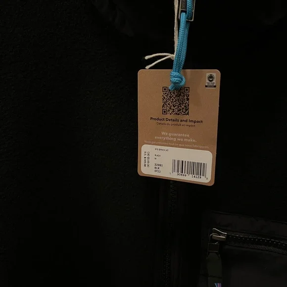 NWT Patagonia Men’s Synchilla Fleece Jacket size M Black - Picture 4 of 5